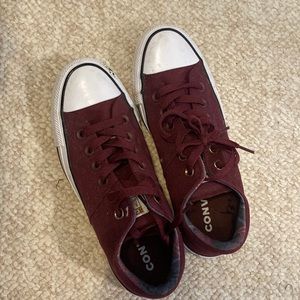 Maroon Converse Sneakers - Perfect Condition!